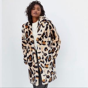 Sanctuary Faux Fur Leopard Coat